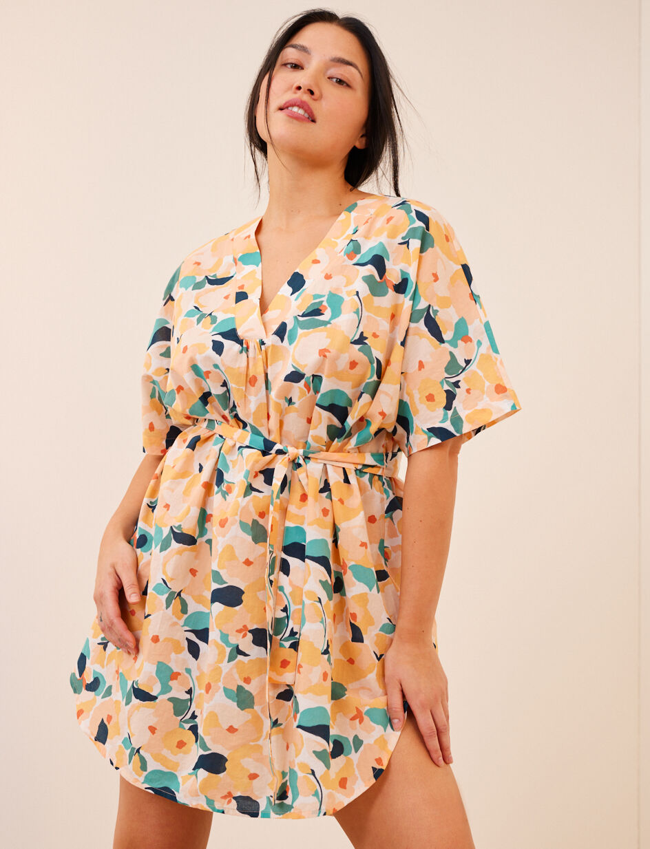Robe - pivoine orange clair