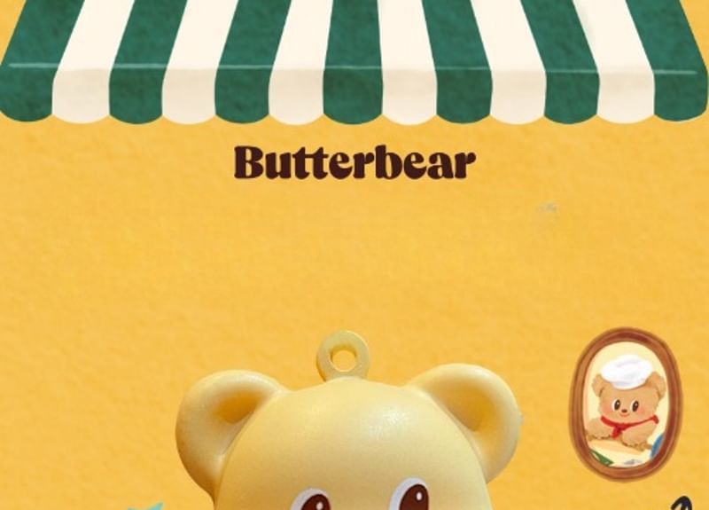 Butterbear - Butterbear Stress Squeeze Toy Sleutelhanger
