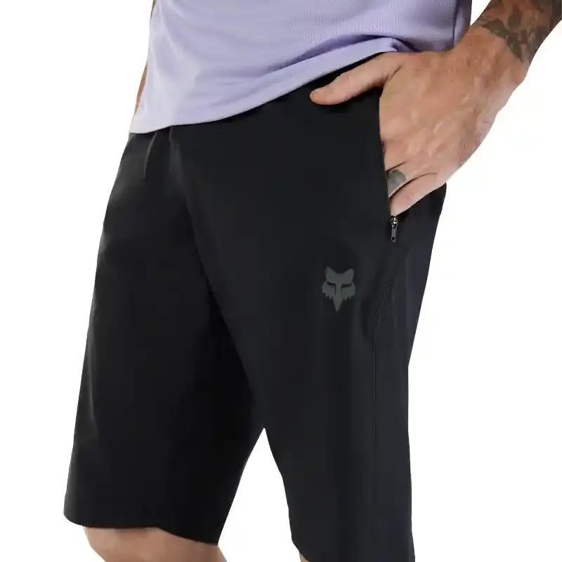 Fox Ranger MTB Fietsbroek Kort met Liner Zwart Heren