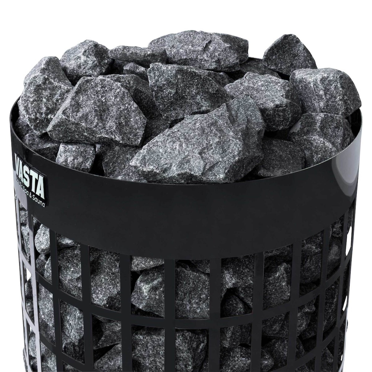 Vasta Elektrisk Badstuovn Ignite 8kw, fast kontroll, 7-12m3, svart stål