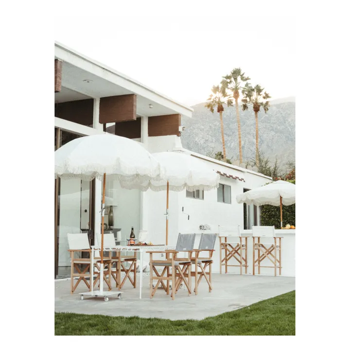 Business & Pleasure Co. Roulettes pour pied de parasol - Set de 4 | Blanc