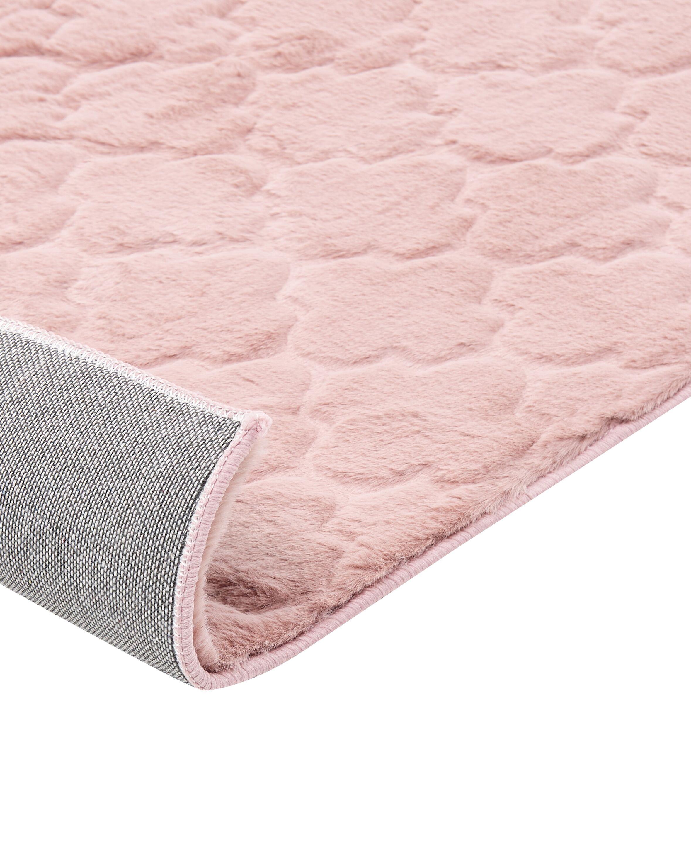 Kunstbontkleed GHARO Roze 80 x 150 cm