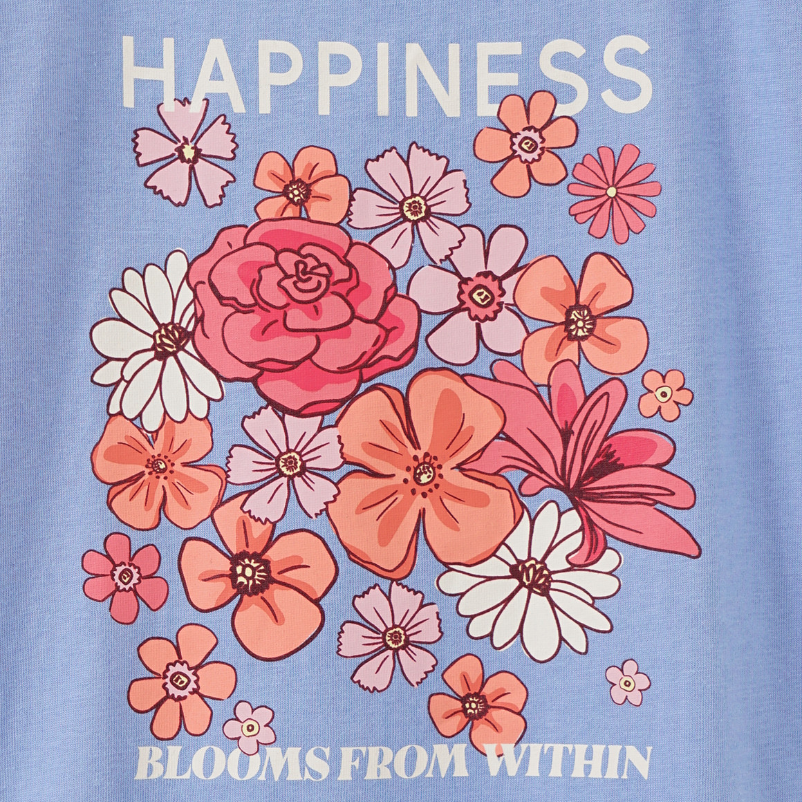 Topolino Mädchen T-Shirt mit Blumen-Print hellblau