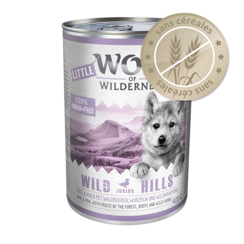 Little Wolf of Wilderness 6 x 400 g pour chiot