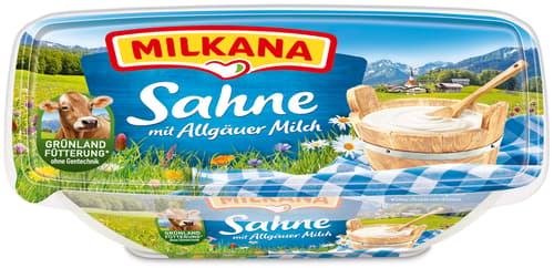 Milkana Schmelzkäse, Sahne