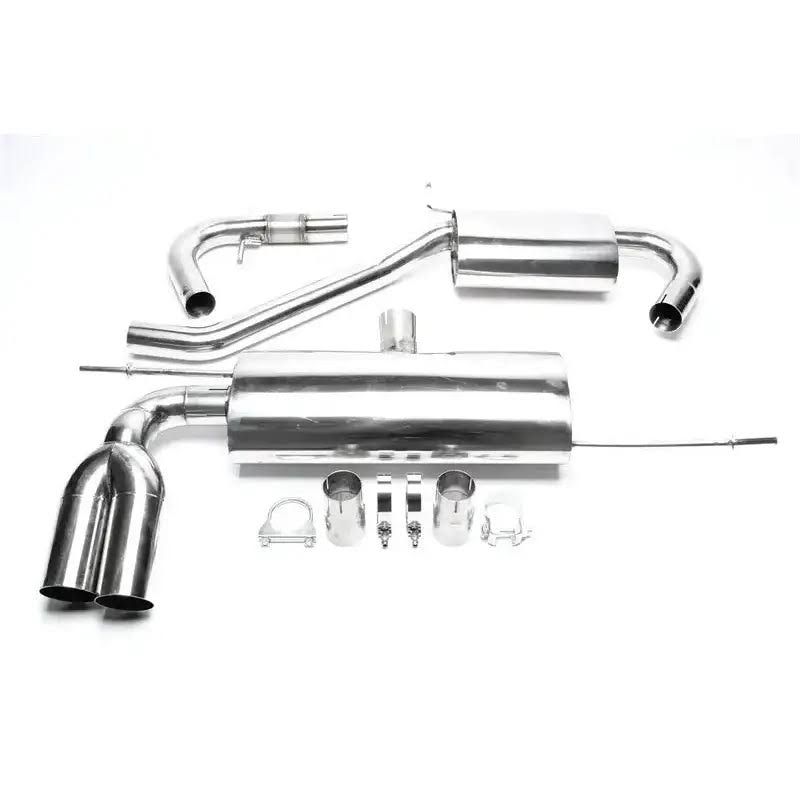 TA Technix Edelstahlanlage 2x76mm passend für Audi A3 8P / VW Golf V /