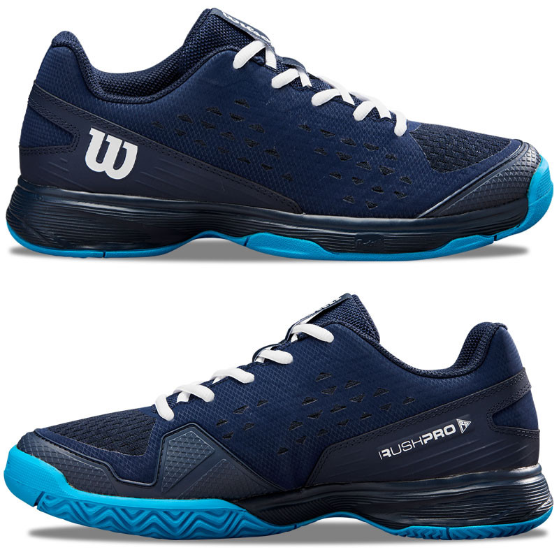 Wilson Rush Pro L junior bleu marine - Chaussures de tennis enfants compétition