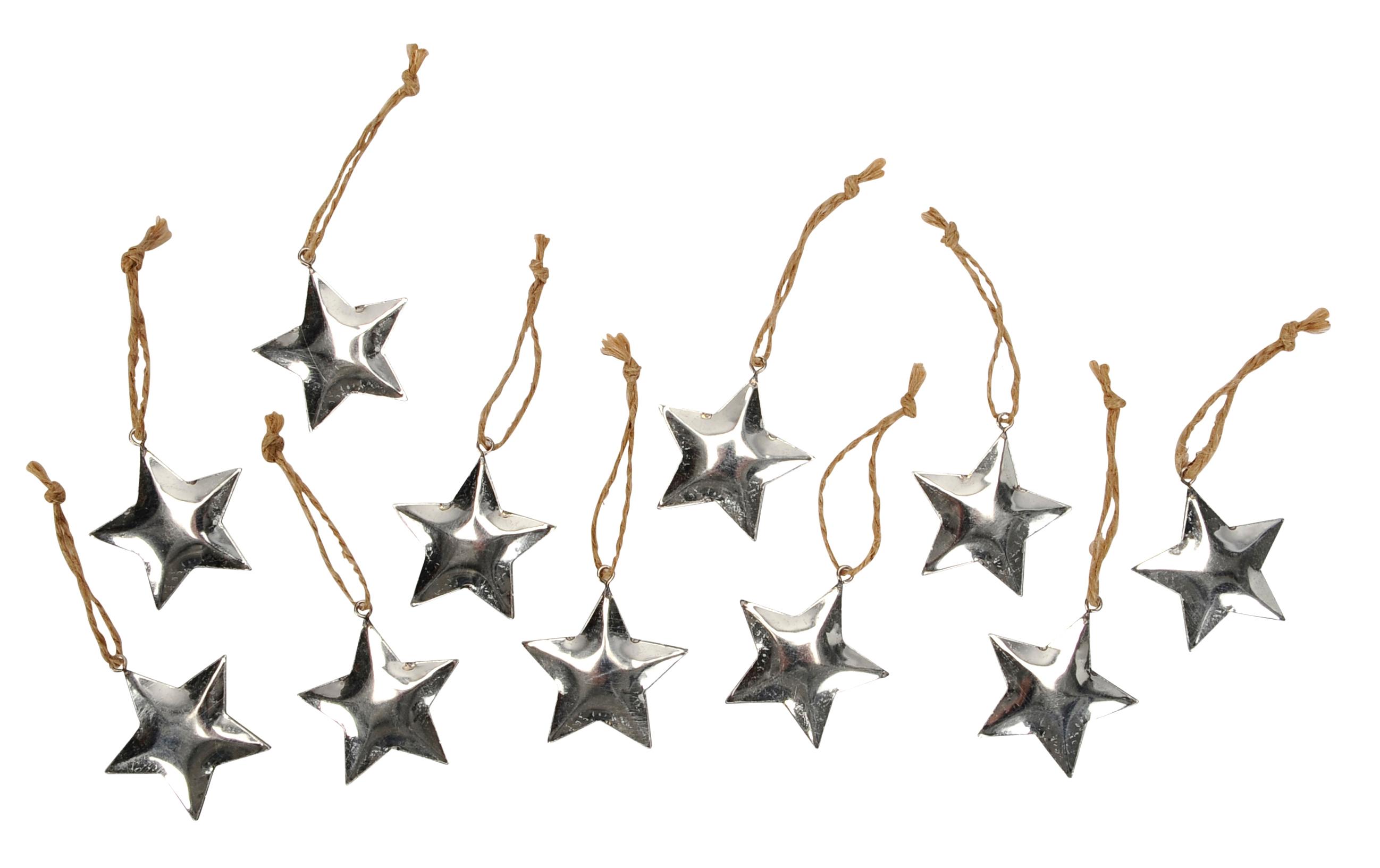 Aufhänger Sterne, 12 StückDekoratives Element für Ihr Zuhause