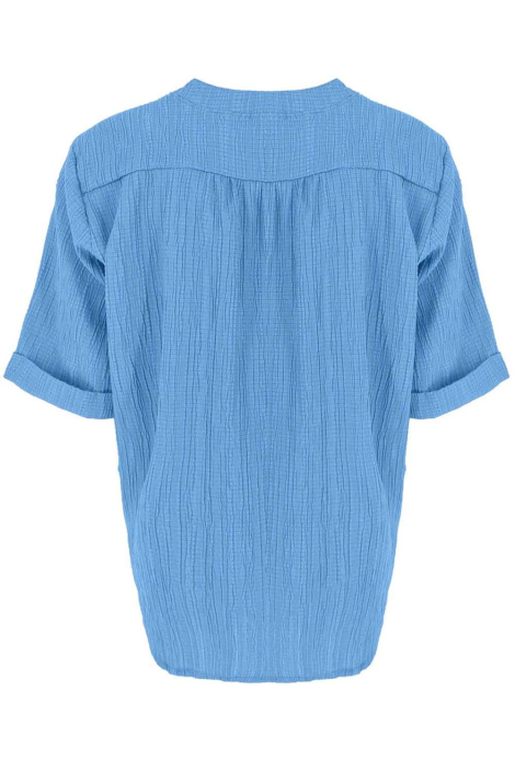 FOS Amsterdam blauwe dames blouse