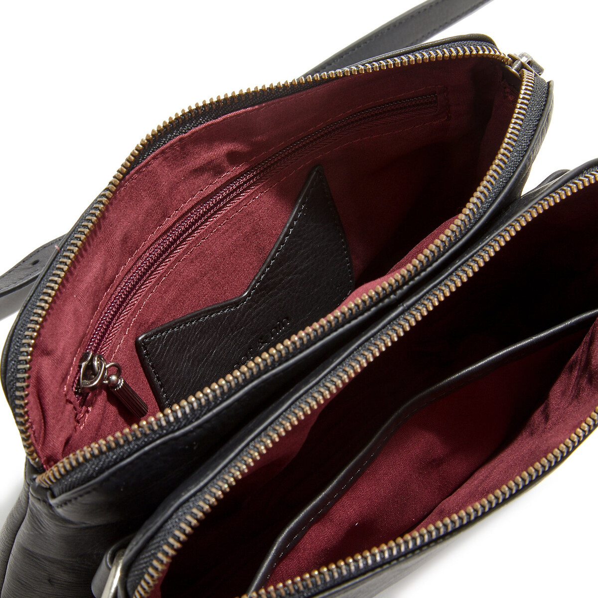NAT & NIN<br>Bolsa de couro com compartimento duplo, Nael