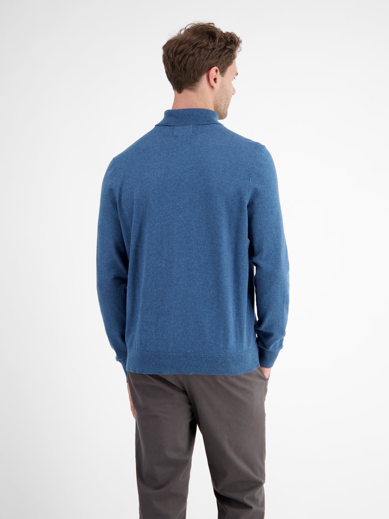 Herren Rollkragen-Strickpullover