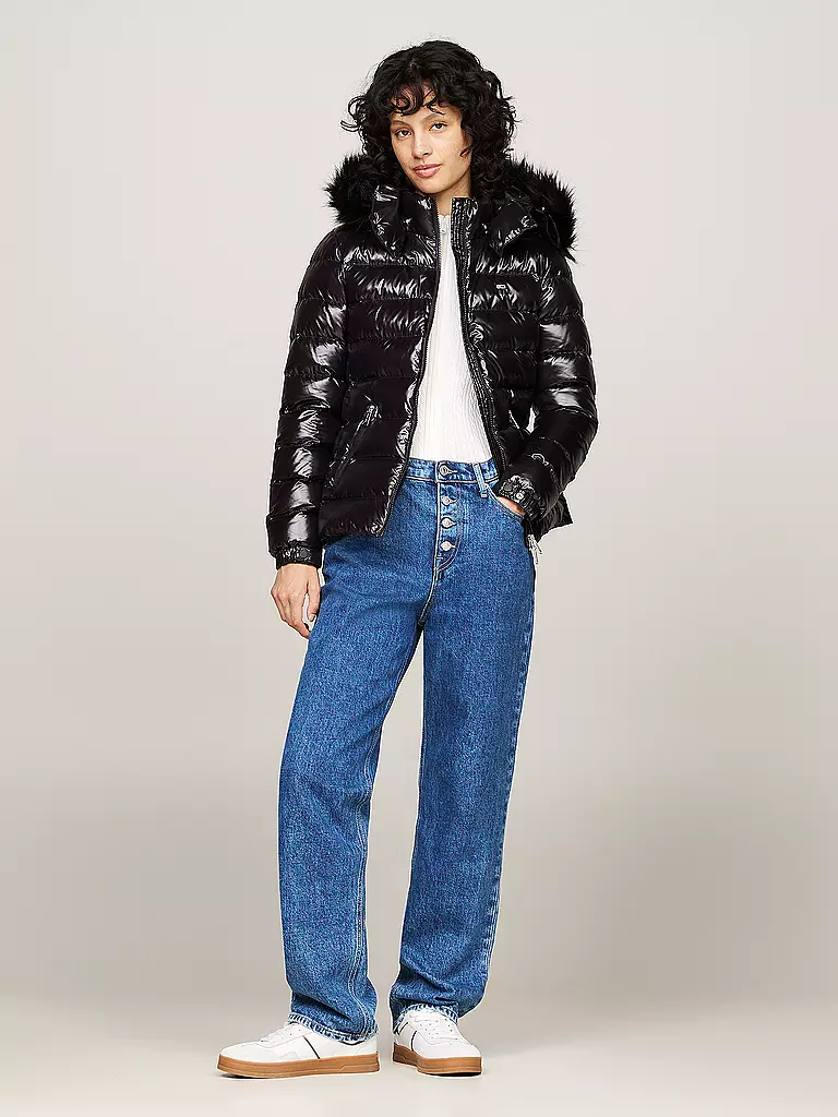 TOMMY JEANS Daunenjacke  schwarz