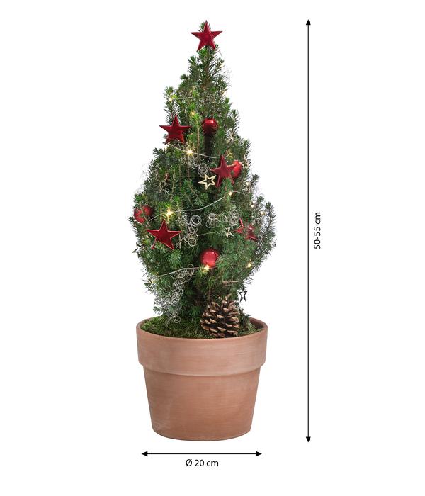 Geschmückter Weihnachtsbaum Terra, mit