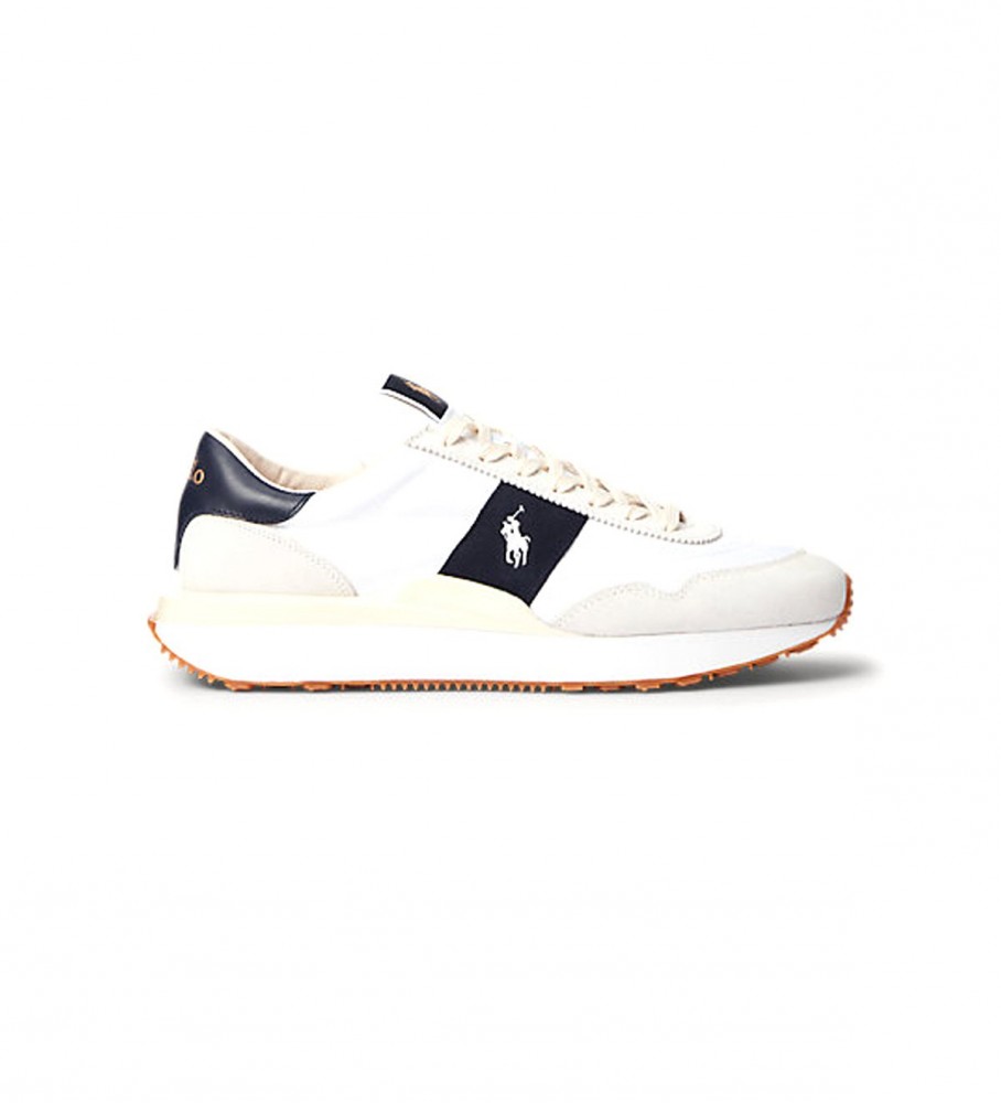 Tênis Ralph Lauren Train 89 em couro branco