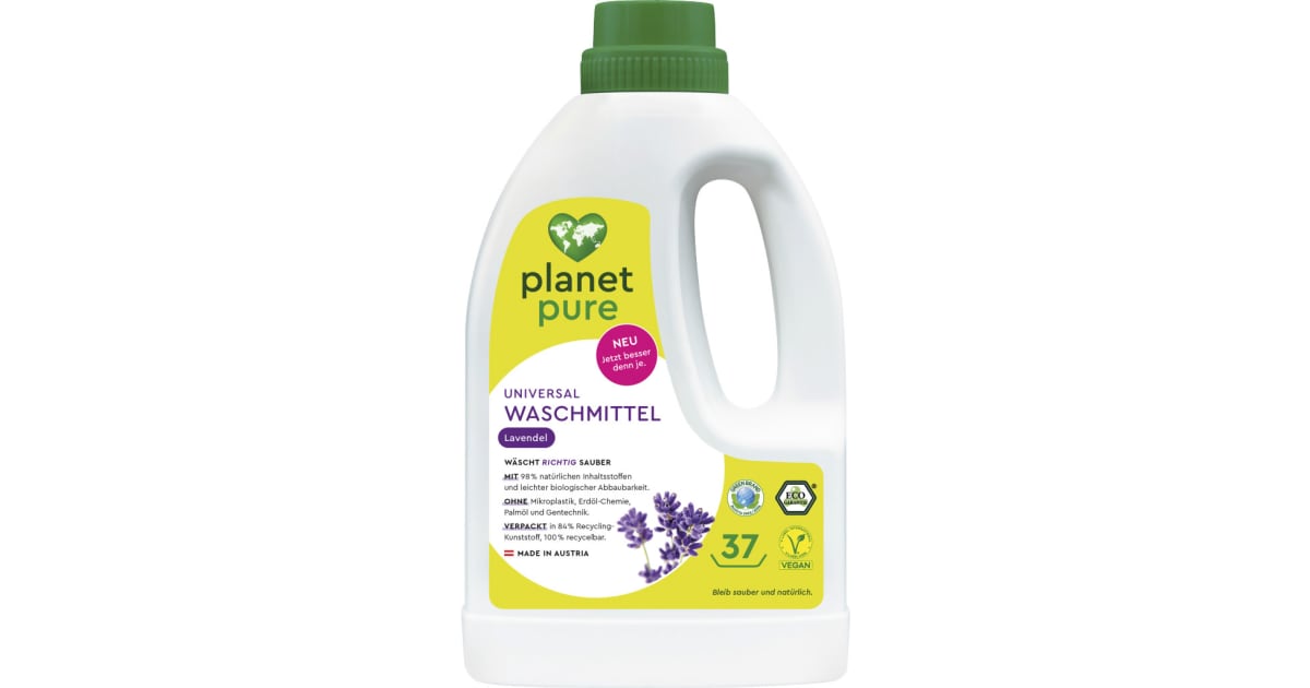 Planet Pure Universal Waschmittel 37 Waschgänge
