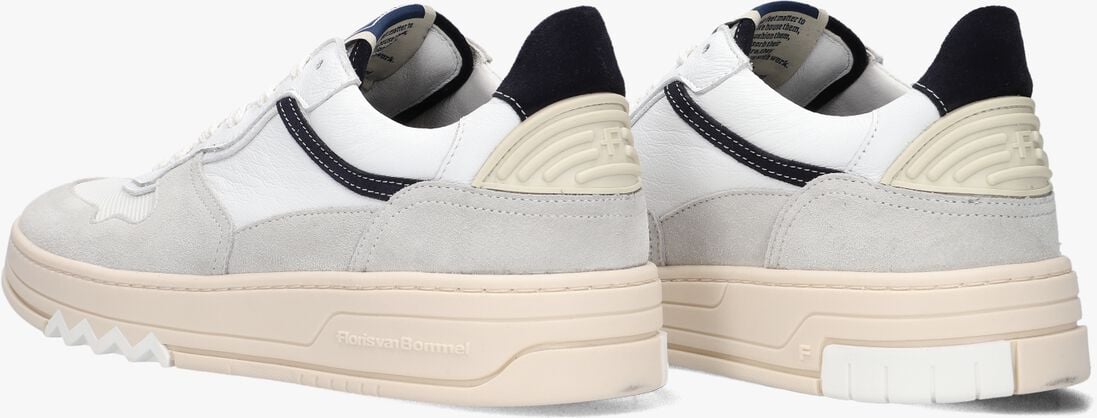 witte floris van bommel sneakers sfm-10166 de okker