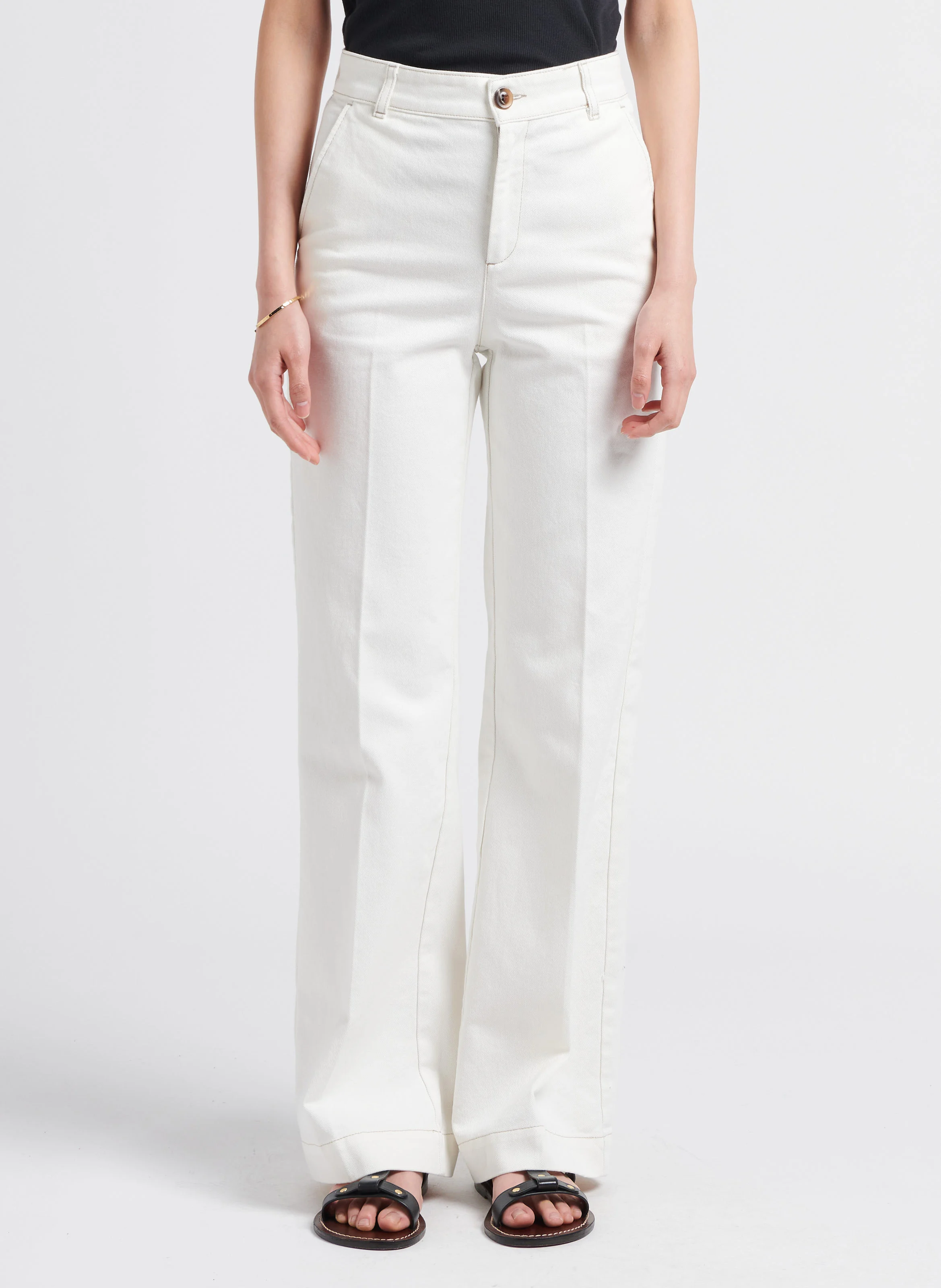 CALIFORNIA - Jean bootcut en coton | Blanc