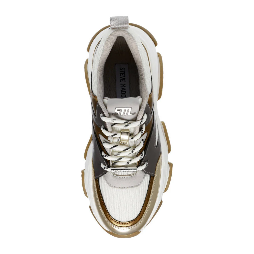 Steve Madden JProgsessivechunky sneakers zilver/goud