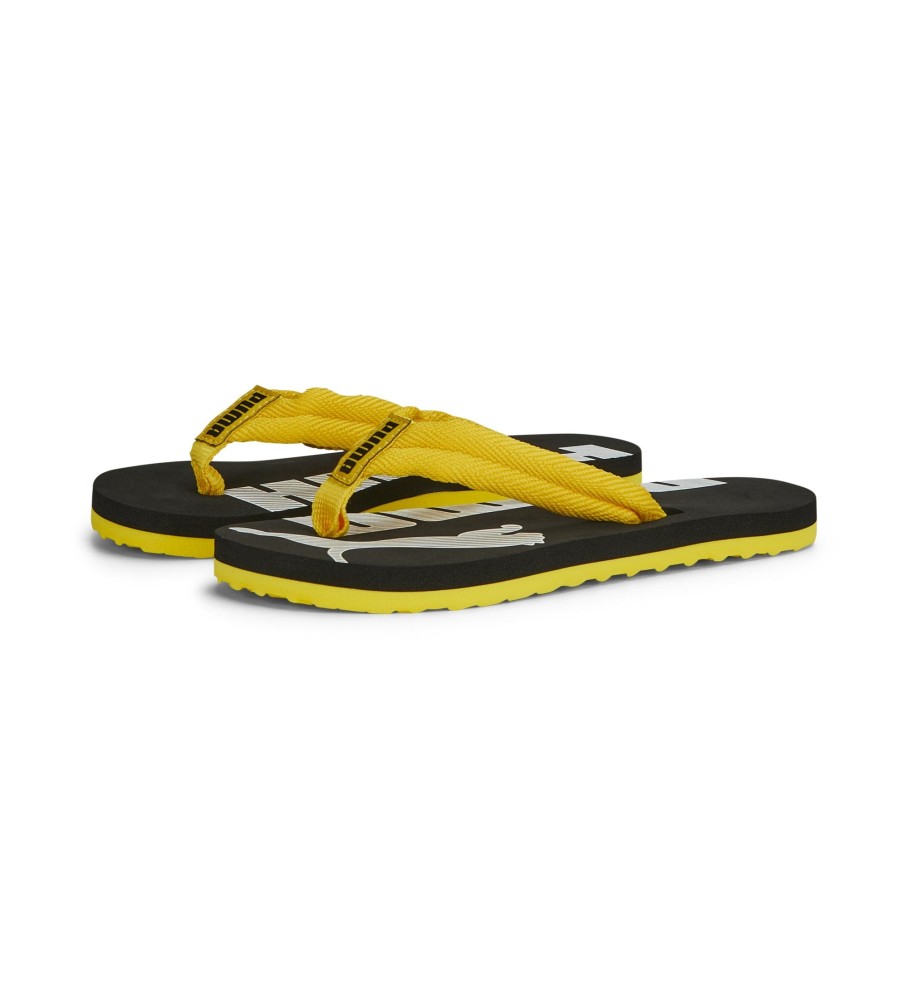 Sandálias Puma Epic Flip v2 PS Amarelas e Pretas