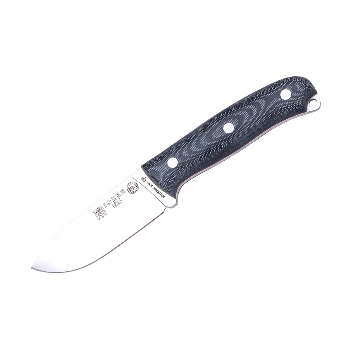 Joker BS9 Ursus Micarta Jagt- og Bushcraft kniv (Black)