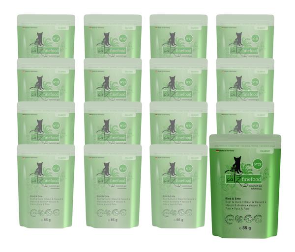 Catz finefood, Nassfutter für Katzen, 16 x 85