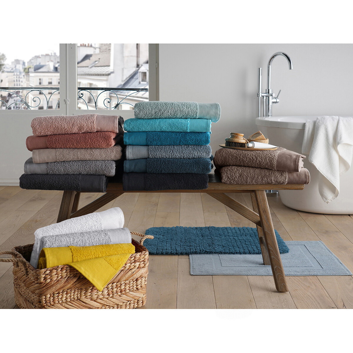 LA REDOUTE INTERIEURS<br>Tapete de banho turco liso 700 g/m², Scenario
