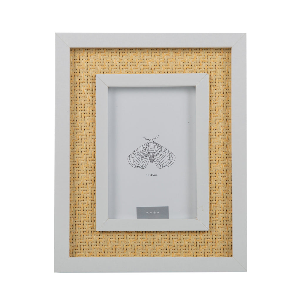 Moldura 10 x 15cm com Rebordo Branco