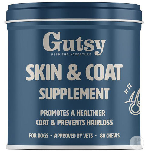 Gutsy Skin & Coat Supplement Chews 80 Pièces