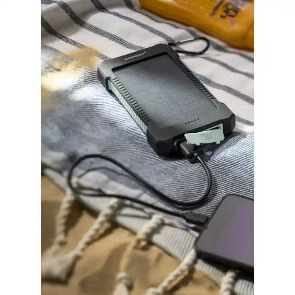 Solar Powerbank schwarz / grün