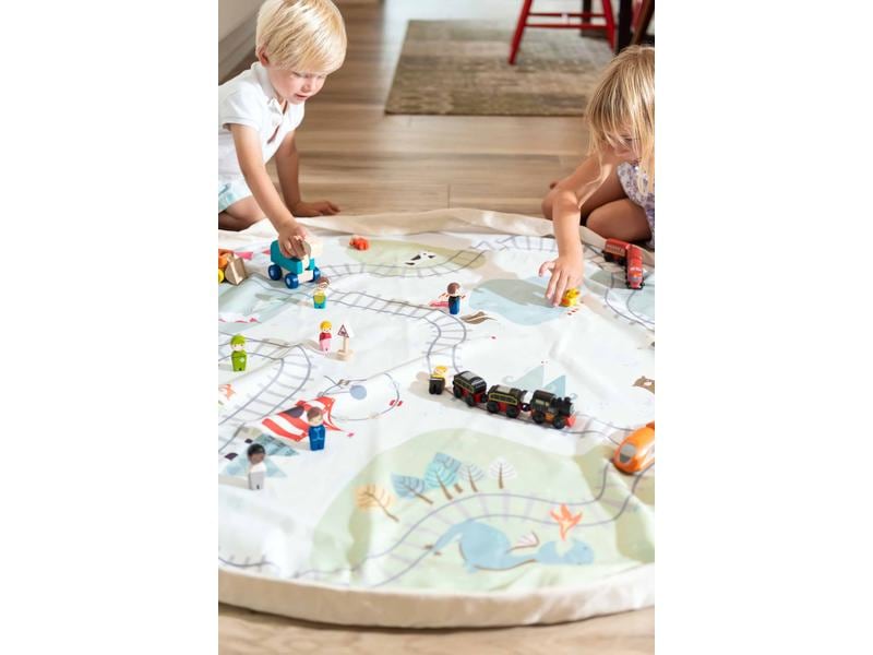 Play&Go Spielzeugtasche Play & Go Train 2-in-1-Funktion: Aufbewahrungssack und Spielmatte