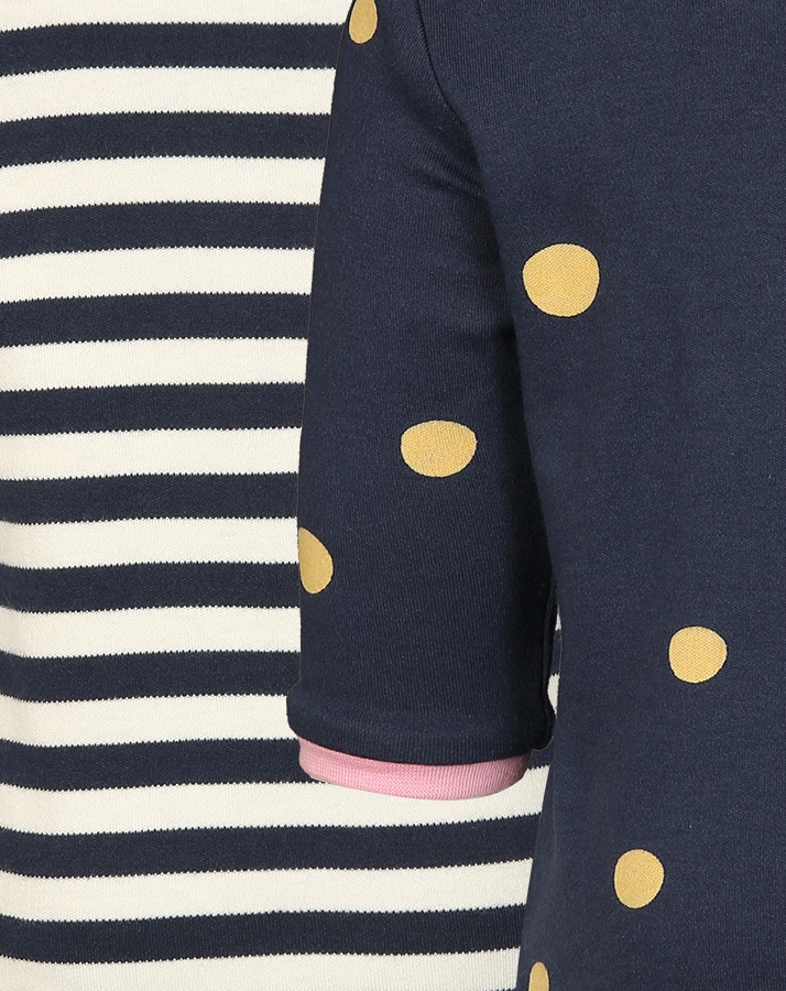 Wende-Langarmshirt DOTS in dunkelblau/weiß gestreift