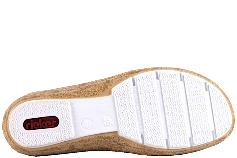 RIEKER DAMESKO I MØRKT BEIGE SKIND