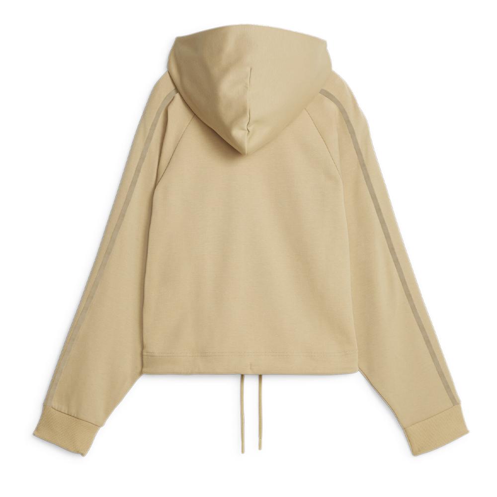 Puma Sweat à Capuche Beige Femme Puma Cropped