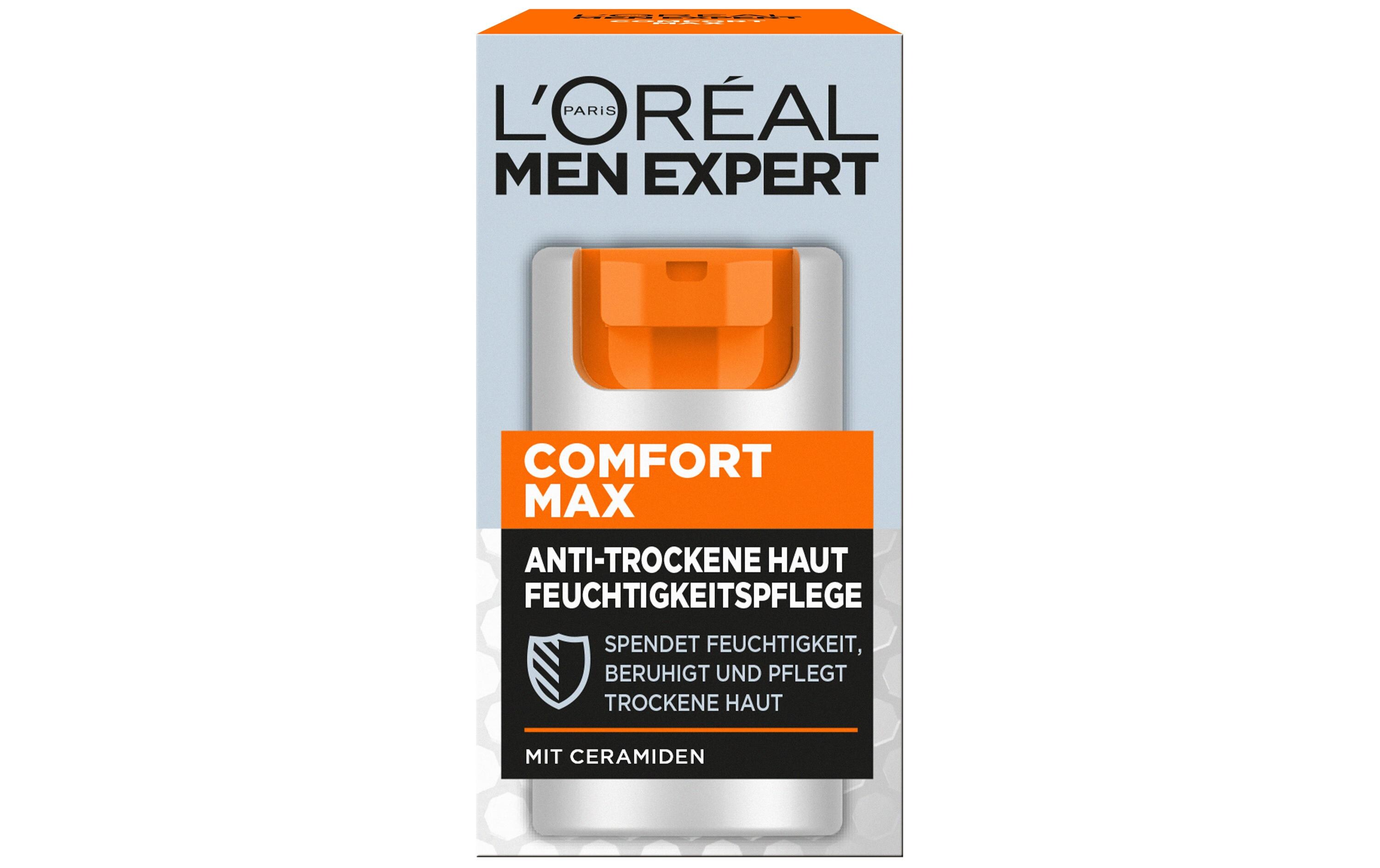 Comfort Max 50 mlFeuchtigkeitspflege speziell für trockene Männerhaut gegen Hautspannungen
