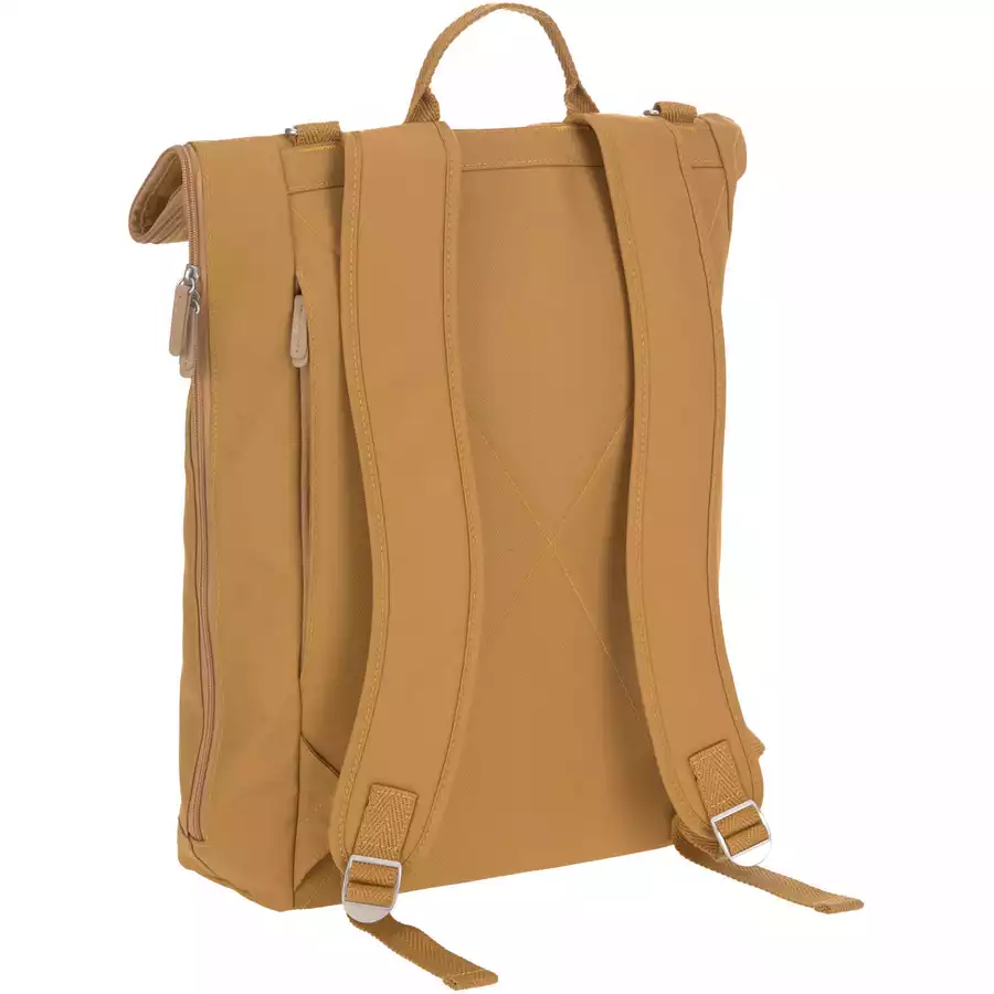 LÄSSIG Wickelrucksack Rolltop Backpack curry