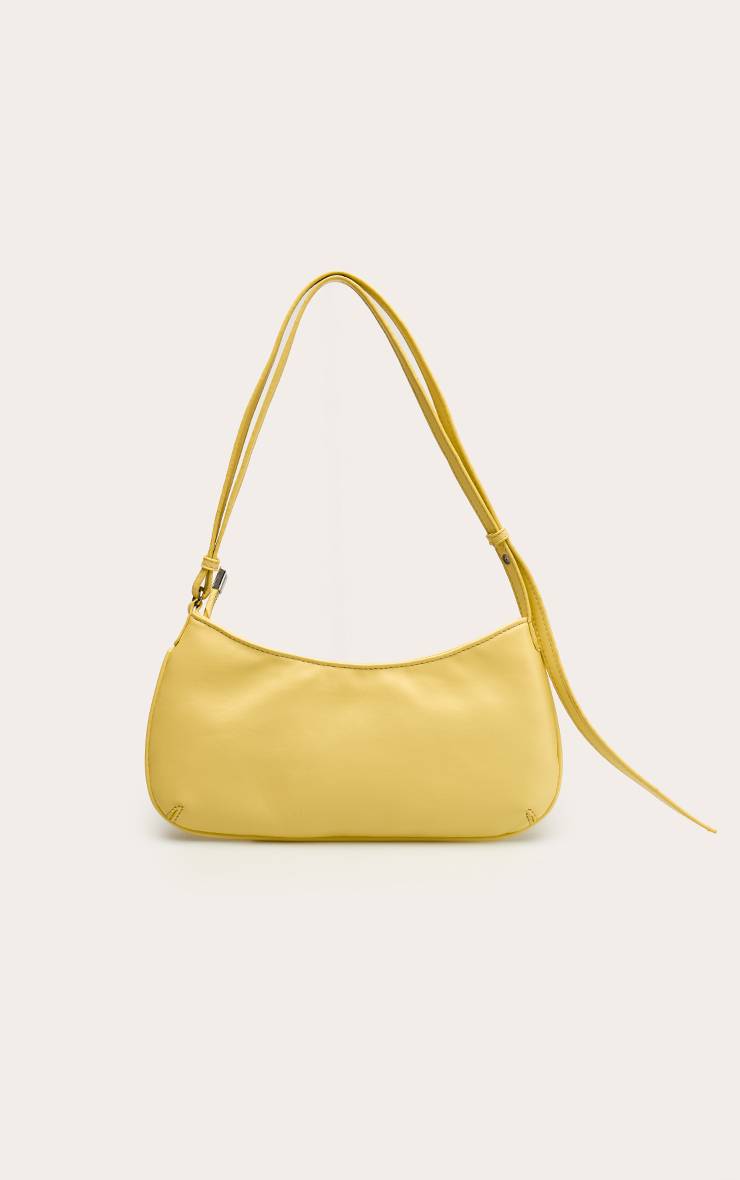 Butter Yellow Sac Baguette D'épaule En Synthétiquecuir Texturé