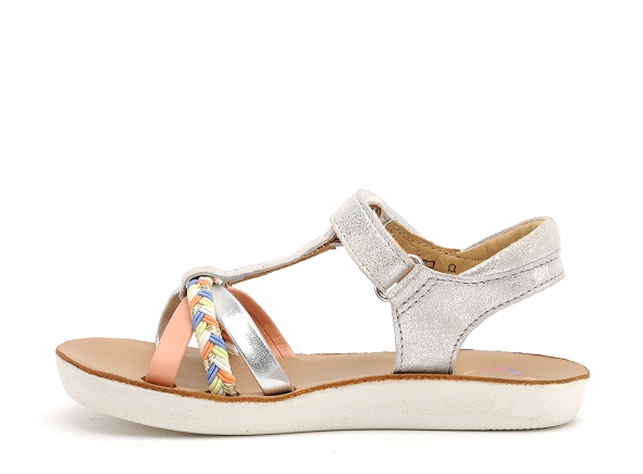 Shoo pom nu pieds enfant goa salome argent