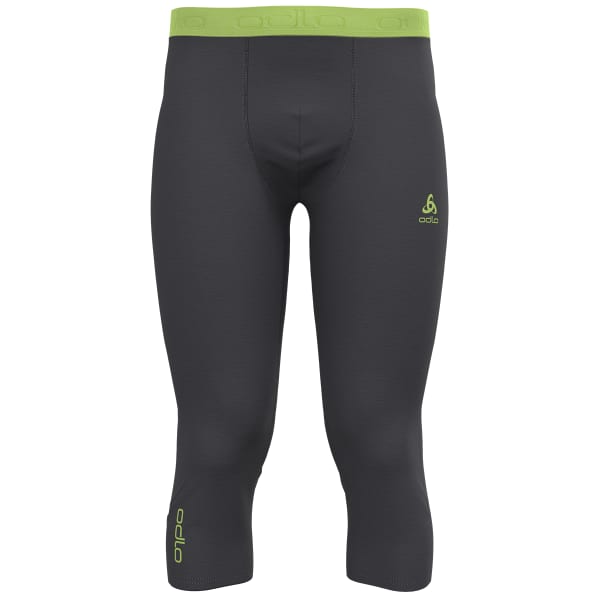 Collant thermique ODLO REVELSTOKE PW 150 BL BOTTOM 3/4 DARK GREY MELANGE/SHARP GREEN