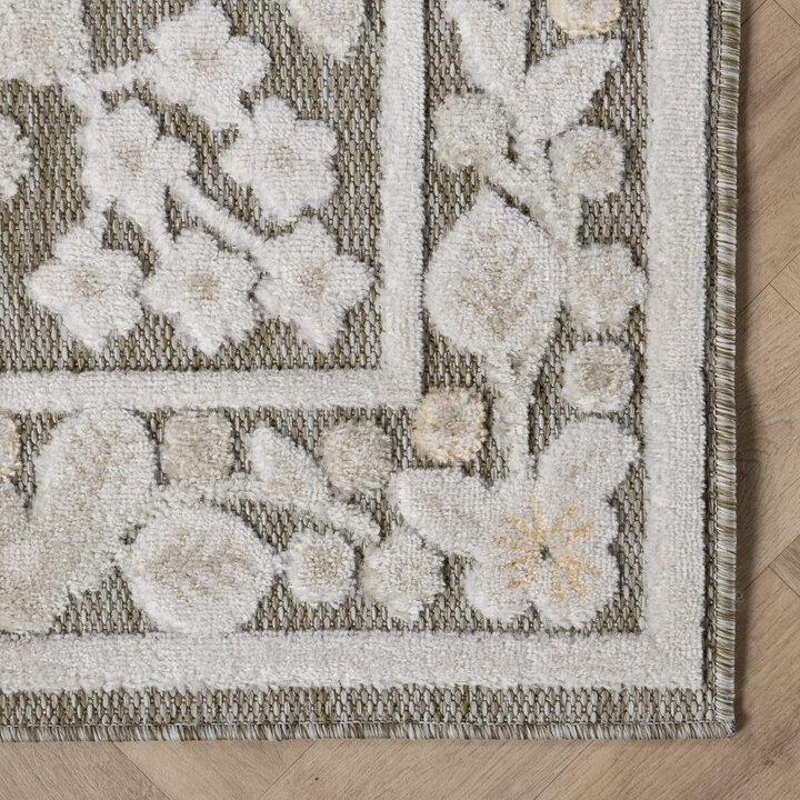 Binnen- & buitenvloerkleed - Bloom Oriental Taupe