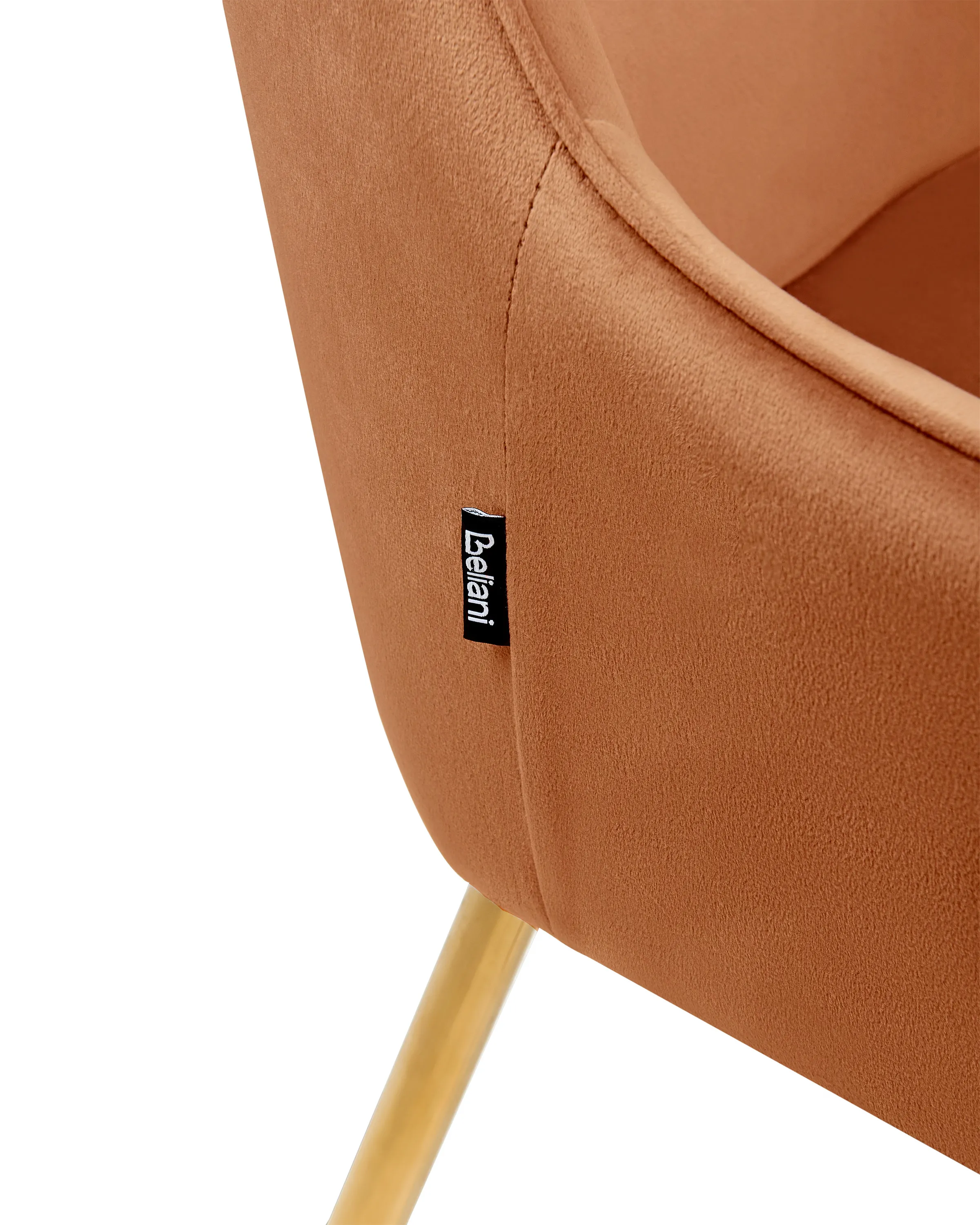 Set van 2 eetkamerstoelen LOVERNA Fluweel Oranje