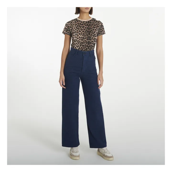 Baserange T-shirt Bamboo Lyocell Imprimé | Léopard