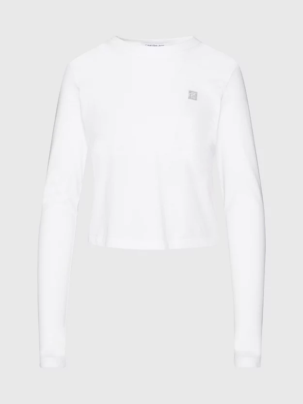 Camiseta de manga comprida com brasão
