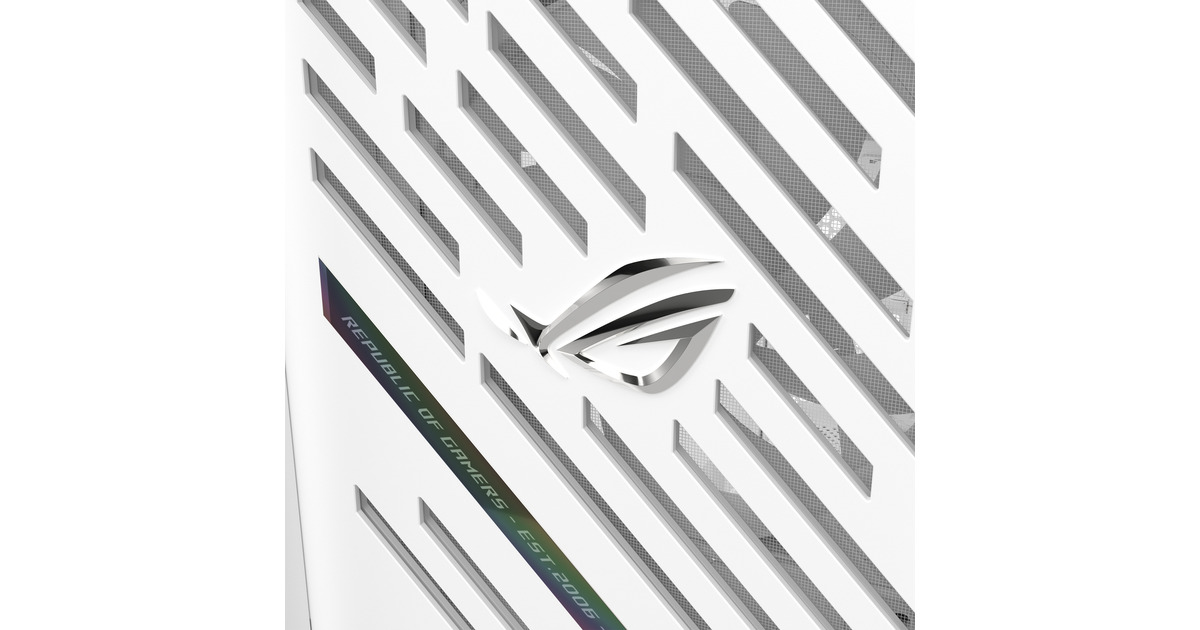 ASUSROG STRIX HELIOS II GX601S midi tower behuizing  (Wit | 4x USB-A | 2x USB-C | RGB | Tempered Glass)