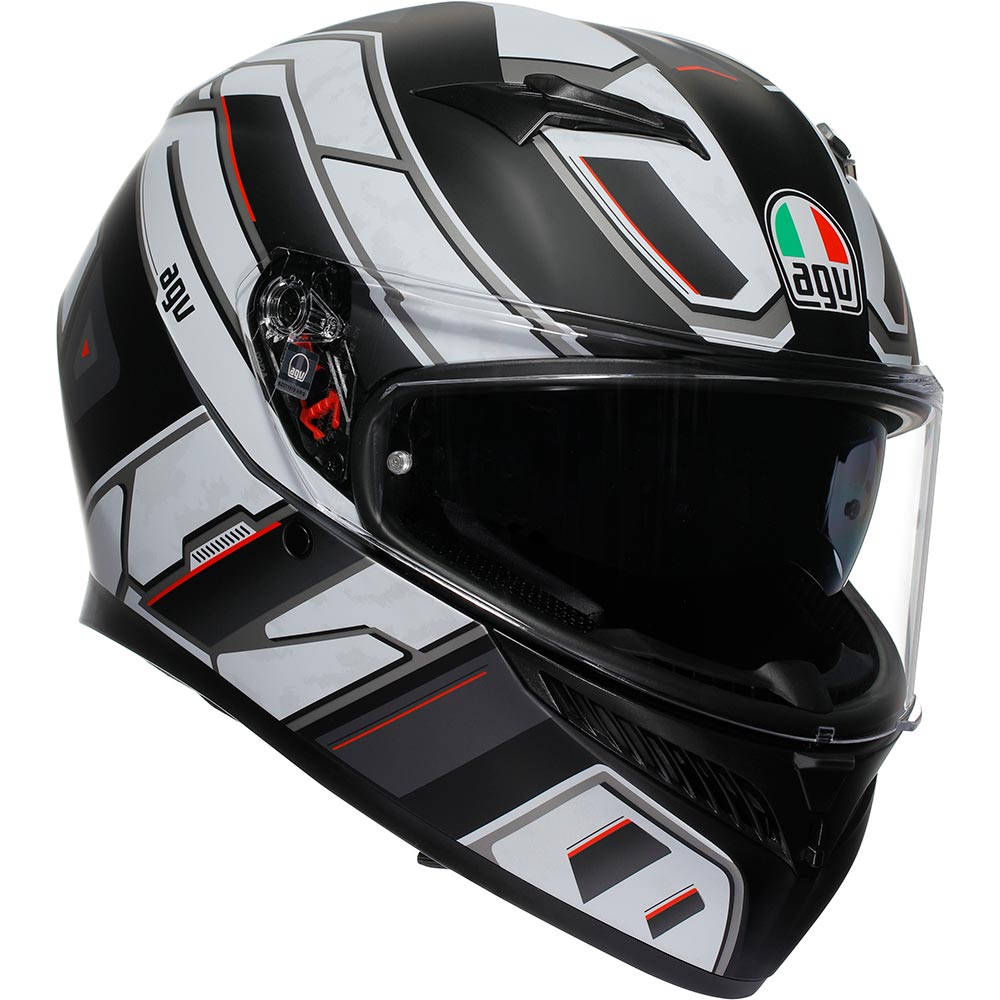 AGV - Casque K3 Rivia Noir Mat / Blanc