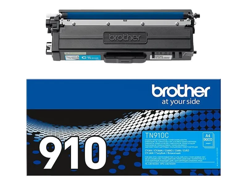Brother TN910C - Ultra Jumbo - cyan - original - tonerpatron - for Brother HL-L9300, HL-L9310, MFC-L9570