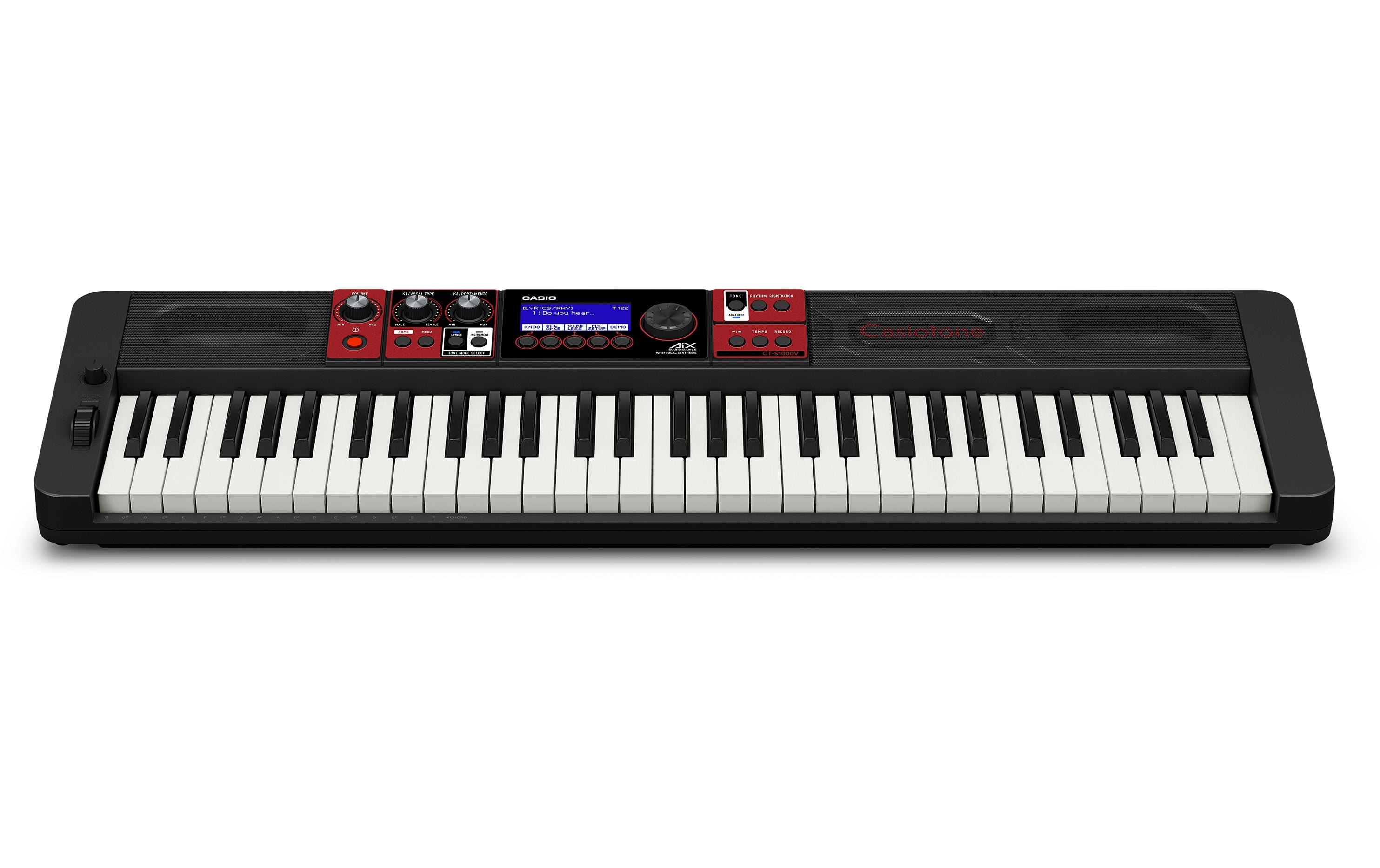 Keyboard CT-S1000 V<br>Keyboard mit 61 Tasten und Vocal-Synthesis-Technologie von CASIO