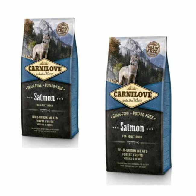Croquettes Carnilove saumon pour chien adulte