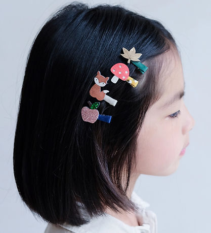 Mimi & Lula Haarspange - 8er-Pack - 3 cm - Mini Autumn Forest