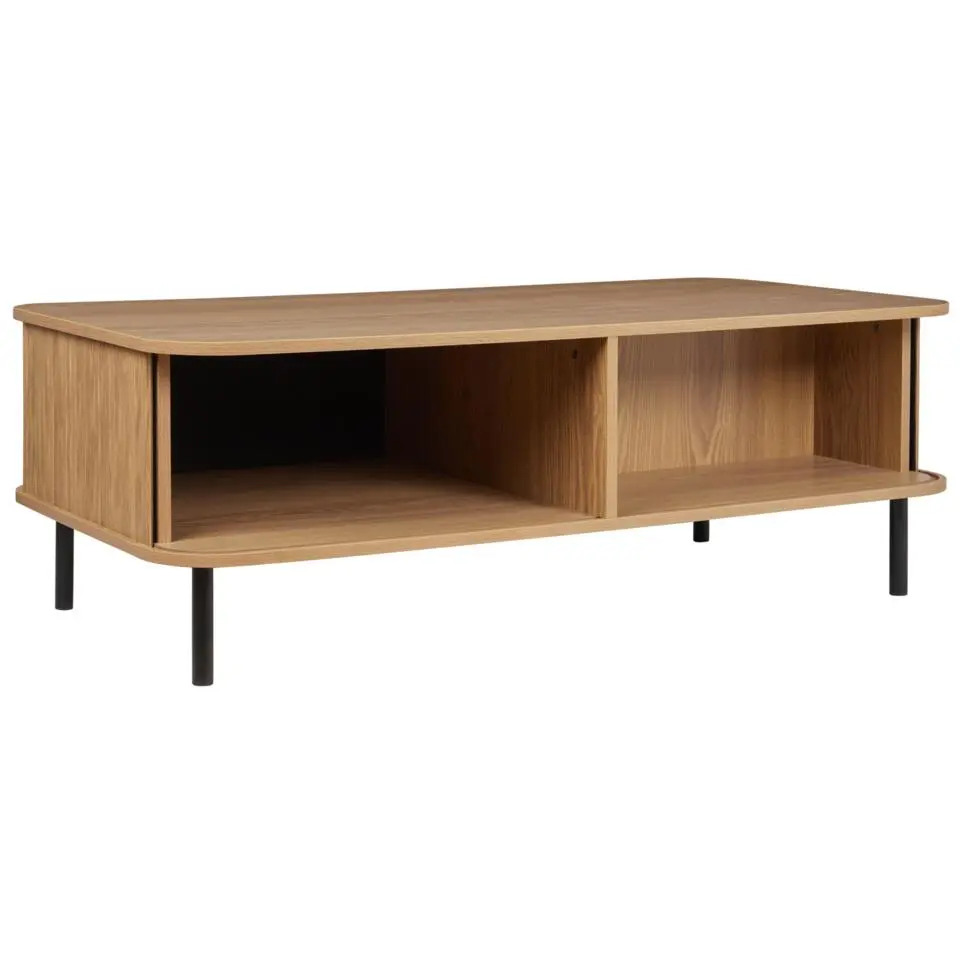 BRADLEY - Salontafel - Lichthout/Zwart - MDF