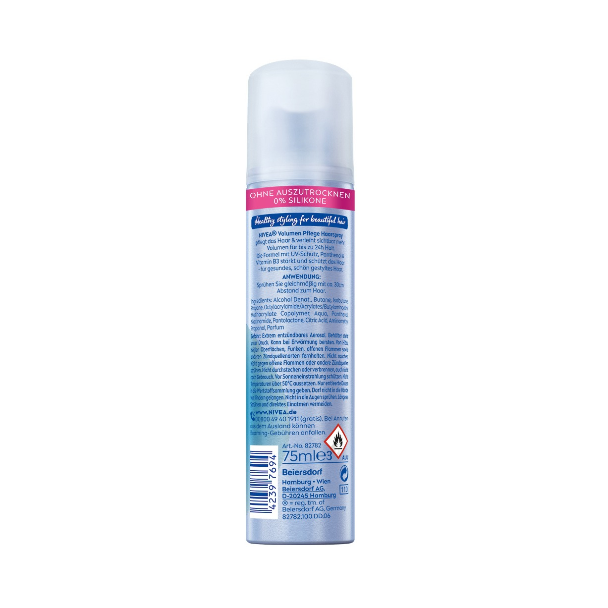 (75ml) Volumen Pflege Haarspray Hair Styling Haarlack (82782)